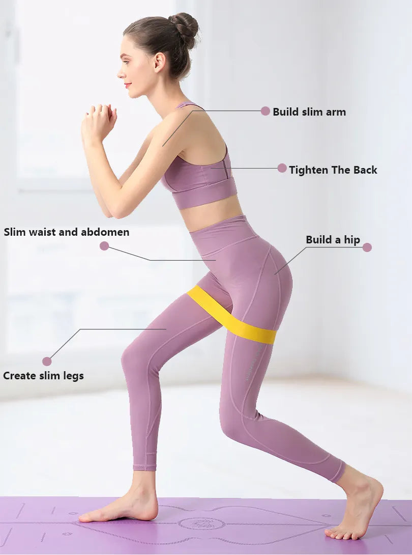 Resistance Bands for Legs and Butt, Home Fitness, Stretching, Elastic Bands for Women